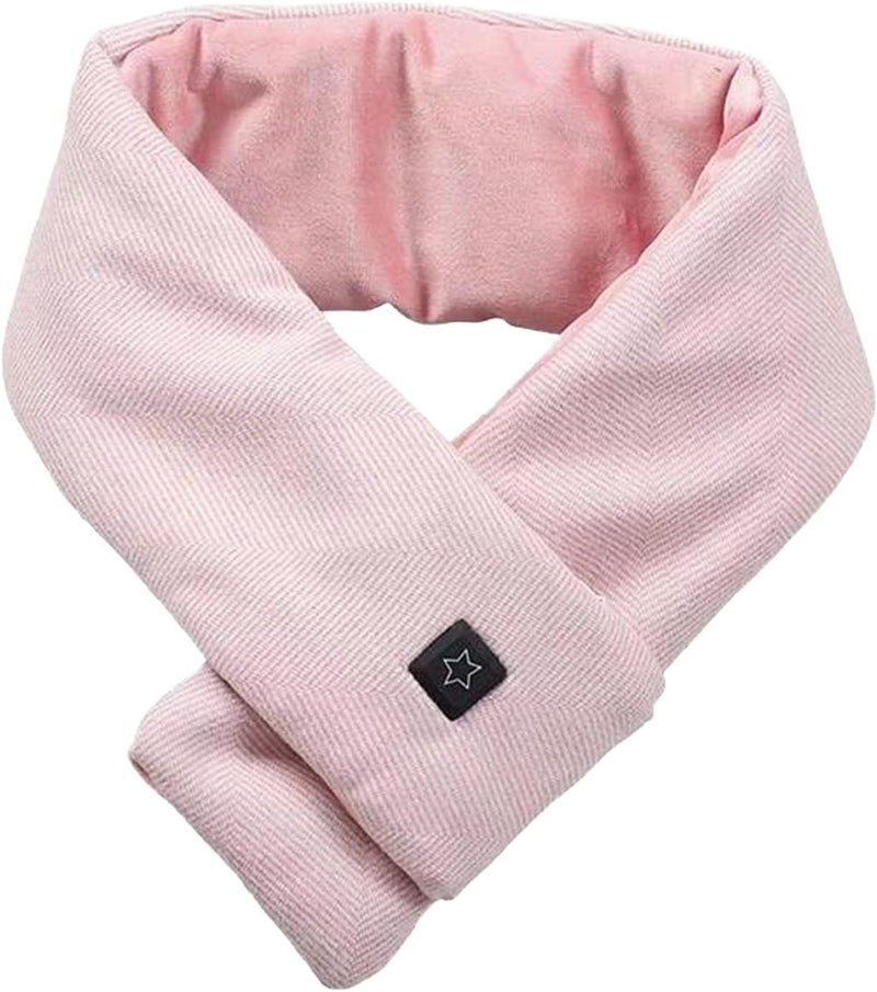 klarako Work Equipment for Men USB Charging Heating Scarf Hot Compress Shoulder Scarf Winter Neck Protection Cold And Warm Scarf Men And Women Fashion Casual Smart Windproof Electric Heating Scarf (Pink, B) - Image 1