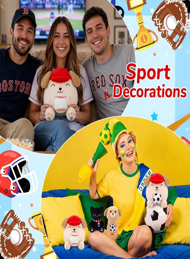 JIZWPOOM Baseball Labrador Plush Toy - 8inch Cute Labrador Stuffed Animal with Holding Baseball Stuffy, Soft Puppy Pillow Plush for Boys, Baseball Gifts Sport Fan Decorations Doll for Kids Girls - Image 5