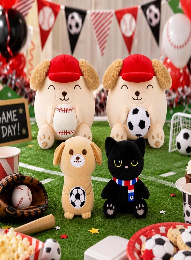 JIZWPOOM Baseball Labrador Plush Toy - 8inch Cute Labrador Stuffed Animal with Holding Baseball Stuffy, Soft Puppy Pillow Plush for Boys, Baseball Gifts Sport Fan Decorations Doll for Kids Girls - Image 4