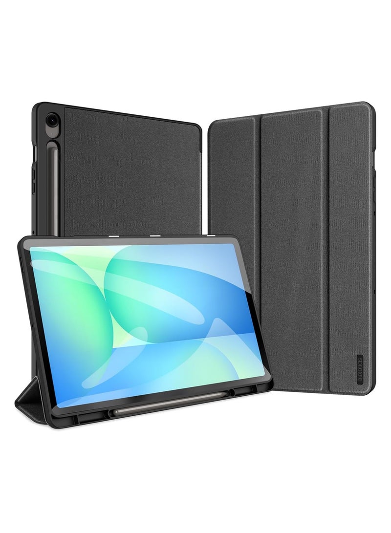 Samsung Galaxy Tab S10 FE Plus 13.1-inch 2025 Tablet Case with Pen Holder, Deluxe PU Leather Drop and Shock Protective Case with Auto Wake/Sleep Function