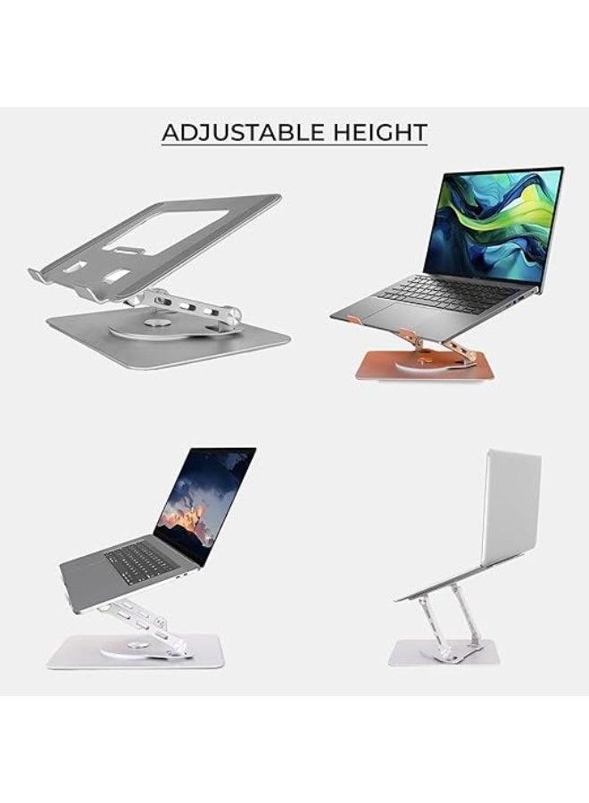 Laptop Stand V3.1 – Ergonomic Adjustable Height & Angle – Sturdy Aluminum Build – Portable & Foldable – Compatible with All Laptops – Work from Home & Desk Setup - Image 2