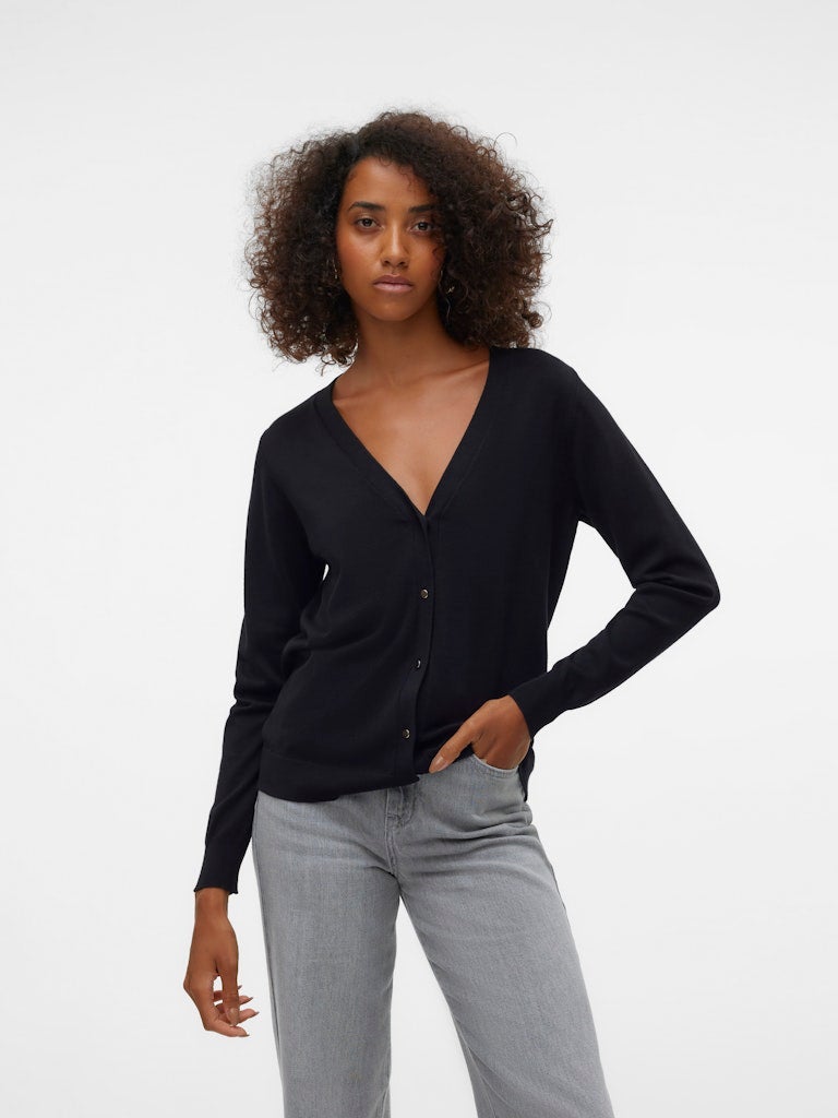 VERO MODA VMSILJE LS V-NECK CARDIGAN GA NOOS - Image 2
