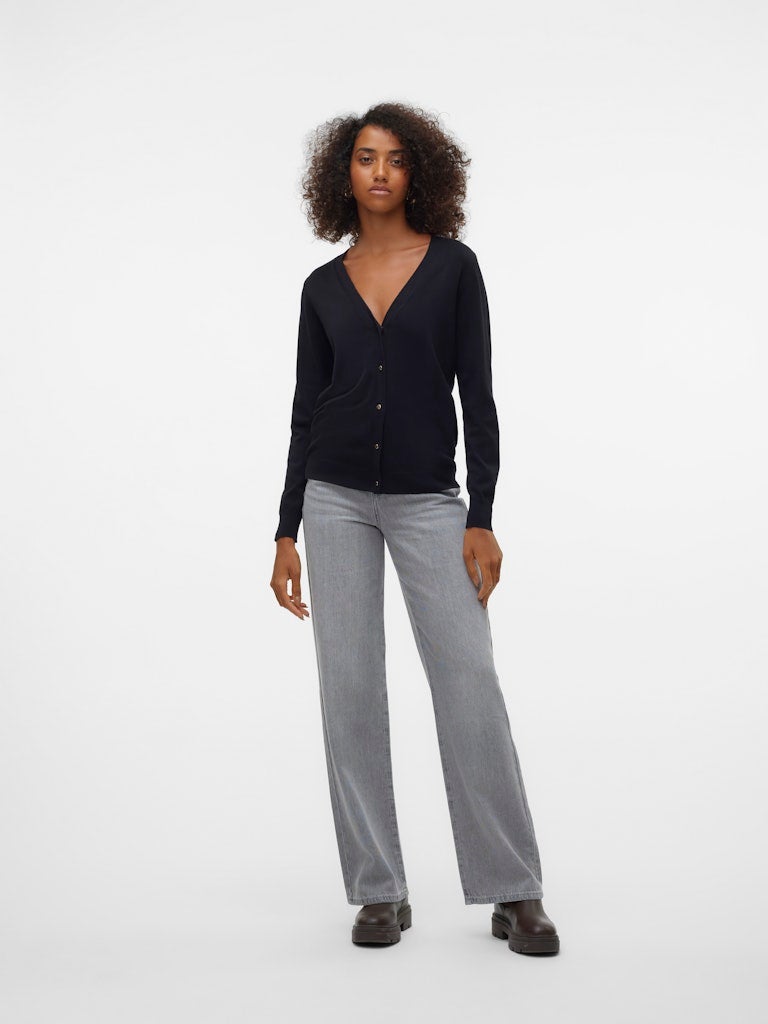 VERO MODA VMSILJE LS V-NECK CARDIGAN GA NOOS - Image 4