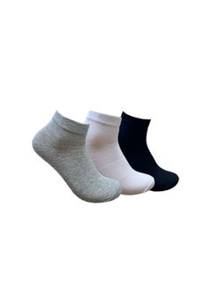 solo Solo LUCIA Basic Ankle Pack Of 3 Socks For Women 