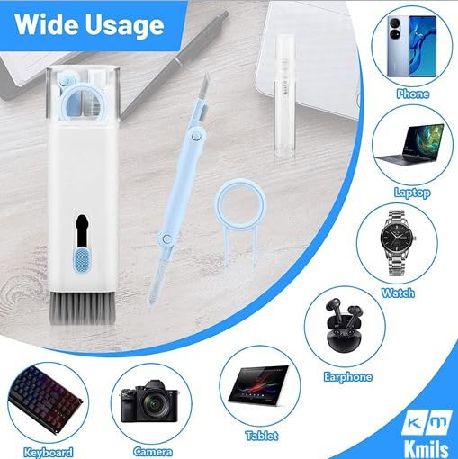 Kmils Laptop Cleaner Kit, Ear buds Cleaning Kit, Gadget Cleaning Kit, Keyboard Cleaning Brush, Gadget Cleaner, Phone Cleaner (Multicolor) - Image 5