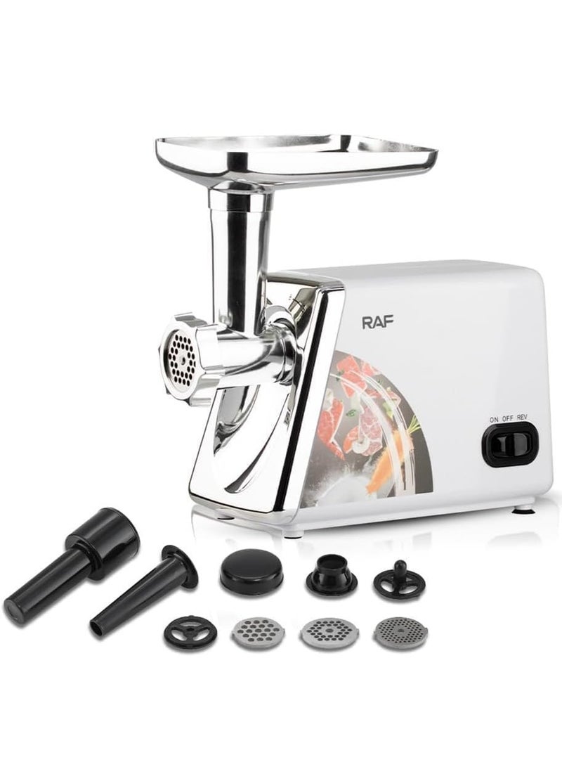 طاحونة اللحوم ، 300W ماكس الفولاذ المقاوم للصدأ طاحونة اللحوم، صناعة النقانق Stuffer، طاحونة الأغذية مع 3 لوحات، النقانق ومجموعة كوبي، للمطبخ المنزلي التجاري باستخدام - Image 4