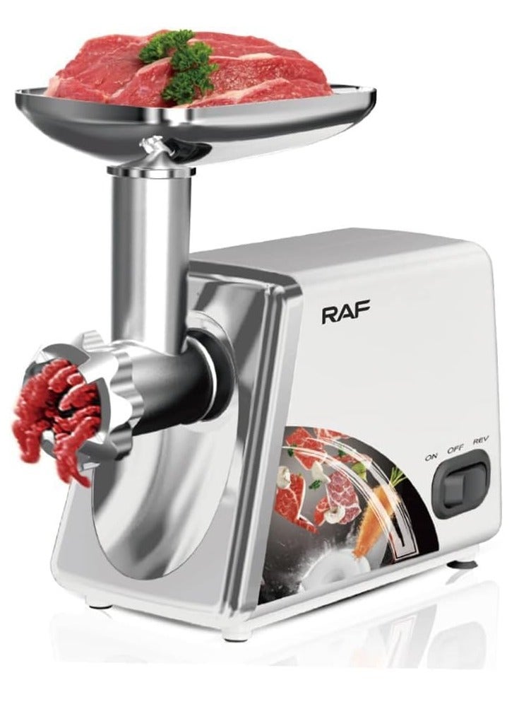 طاحونة اللحوم ، 300W ماكس الفولاذ المقاوم للصدأ طاحونة اللحوم، صناعة النقانق Stuffer، طاحونة الأغذية مع 3 لوحات، النقانق ومجموعة كوبي، للمطبخ المنزلي التجاري باستخدام - Image 3