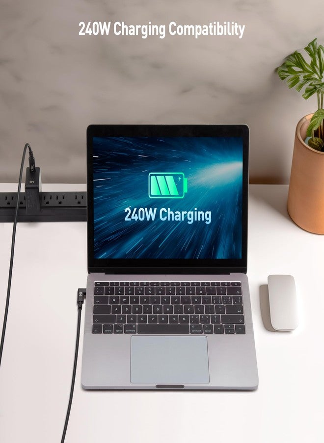 Cable Matters [USB-IF Certified] 20Gbps Right Angle USB 4 Cable 6.6ft, Supports Up to [8K@30Hz / 4K@120Hz Video, 240W Charging, 20Gbps Data Transfer] Compatible with Thunderbolt 4 Cable, MacBook, XPS - Image 5
