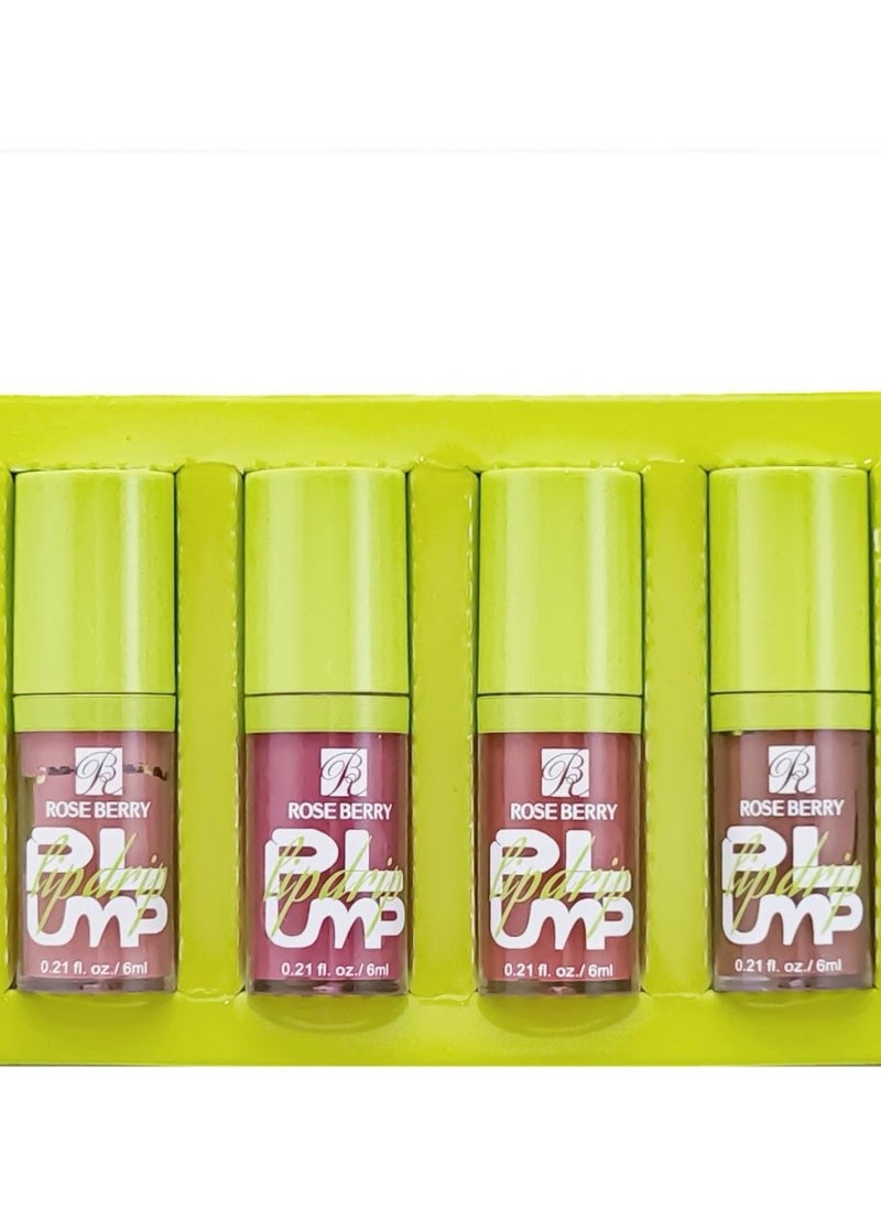 ROSE BERRY - 4pcs PLUMP LIPGLOSS - Image 1