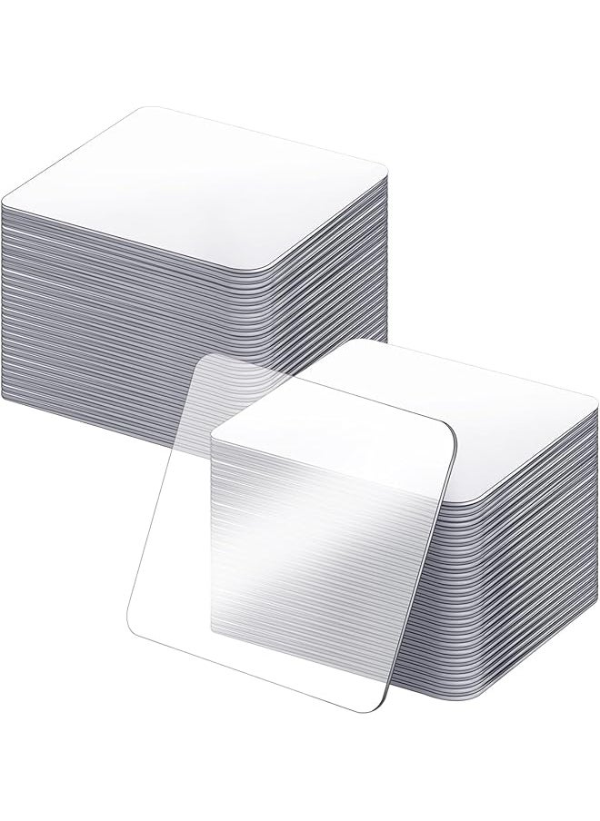 PROMASS promass Double Sided Tape Heavy Duty 100 Pcs Clear Strong Adhesive Waterproof Removable Double Sided Mounting Tape, Two Sided Pre-Cut Square Tape  - Image 1