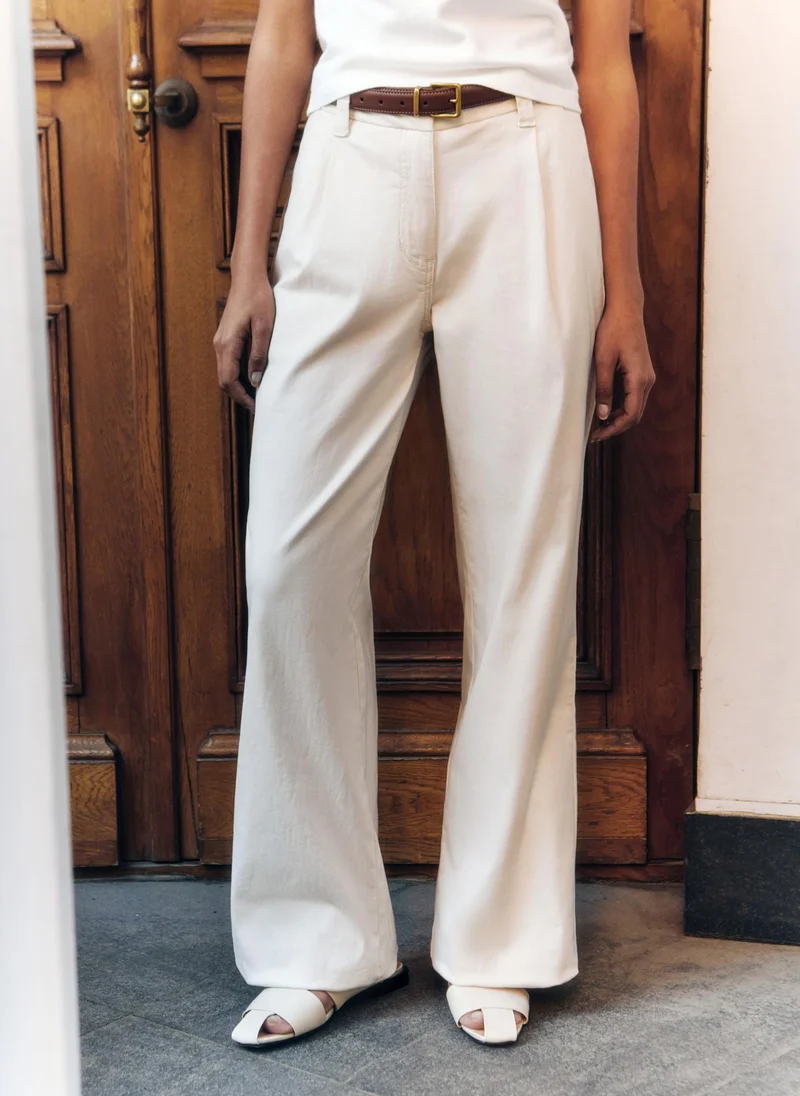 Lichi Loose jeans with waist pleats