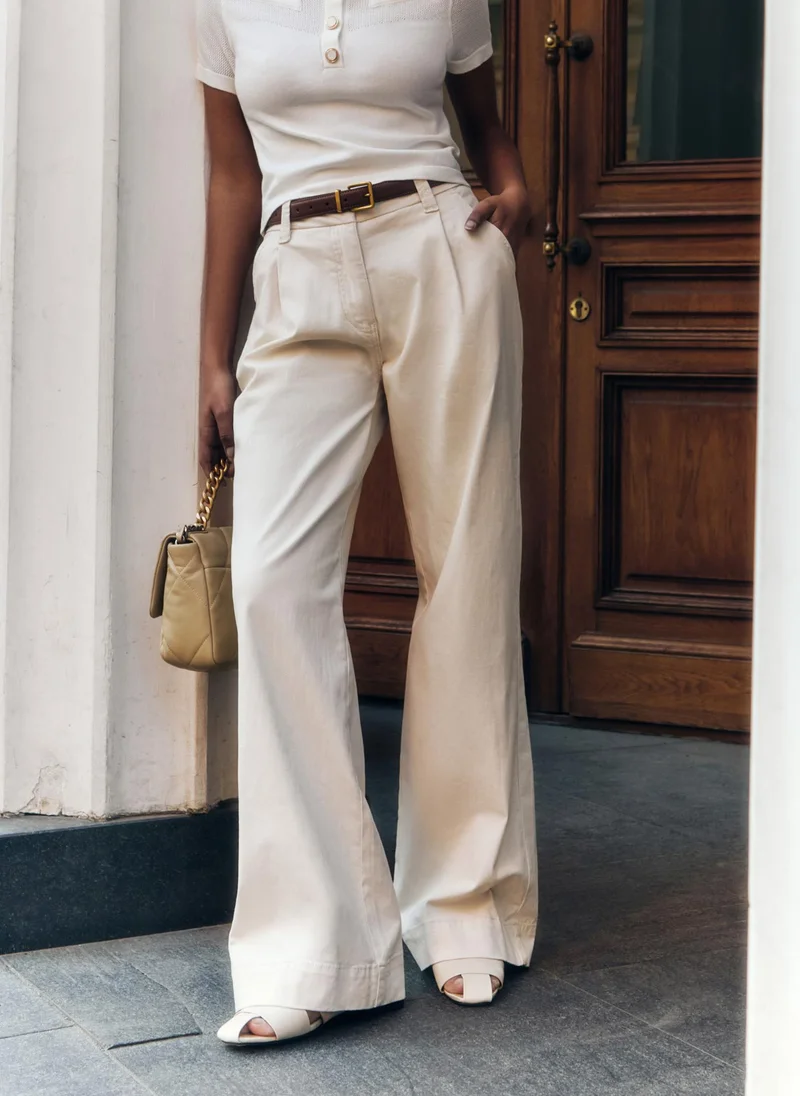 Lichi Loose jeans with waist pleats