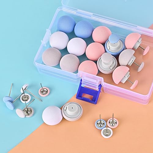 RITDVNI 20Pcs Duvet Pin Duvet Clips, Pins Fasteners, Duvet Cover Pins Comforter Clips, One Key to Open The Duvet Clips to Prevent Shifting, Suitable for Quilts, Cushions, Curtains(White+Blue+Pink+Gray) - Image 4