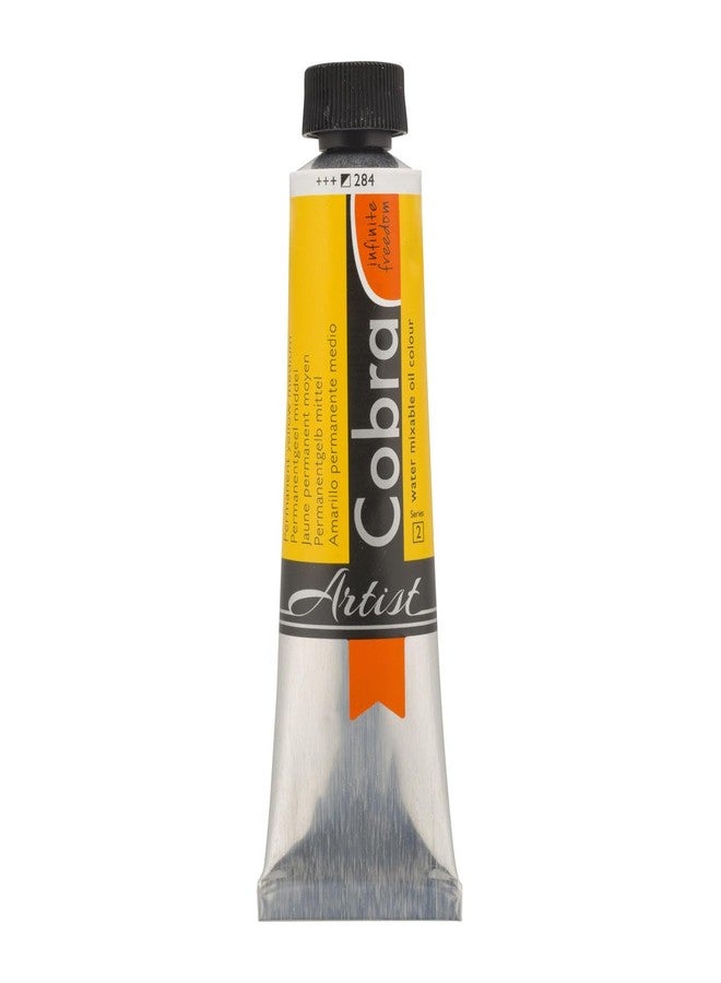 Cobra Water-Mixable Oil Color 40 ml Tube - Permanent Yellow Medium - Image 1
