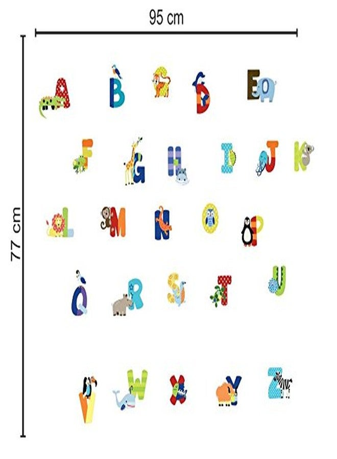 Sticker Studio ABCD Wall Sticker (PVC Vinyl,Size -93 CM X 76 CM) - Image 2