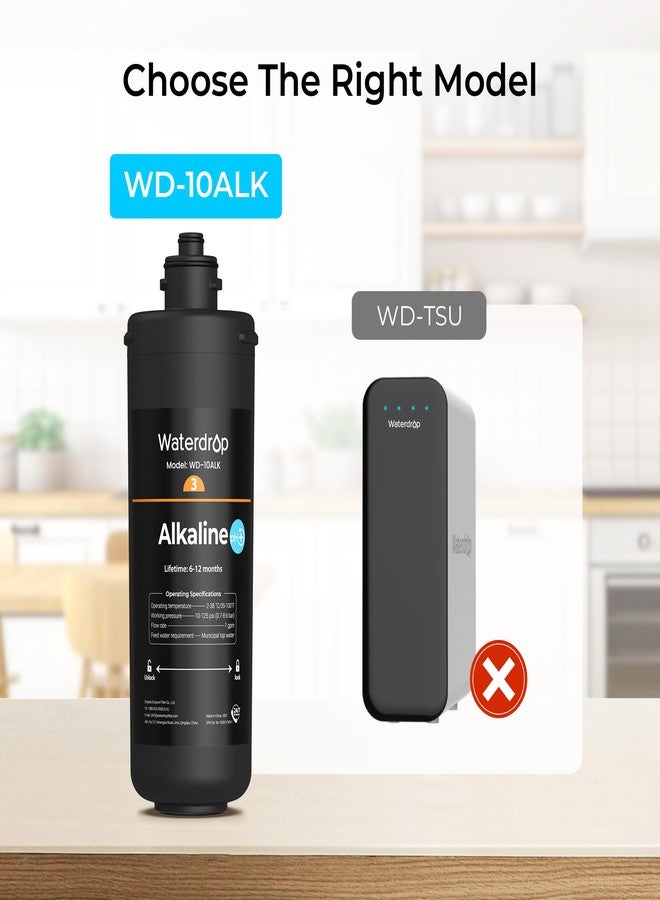 Waterdrop WD-10ALK Under Sink Water Filter, Replacement for Waterdrop TSB-ALK 8 Layer High Capacity Alkaline Under Sink Water Filtration System - Image 2