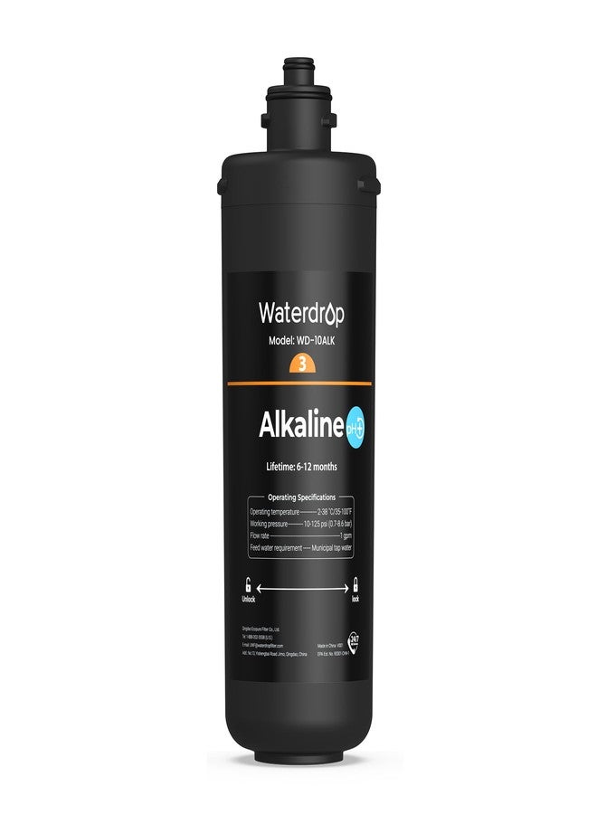 Waterdrop WD-10ALK Under Sink Water Filter, Replacement for Waterdrop TSB-ALK 8 Layer High Capacity Alkaline Under Sink Water Filtration System