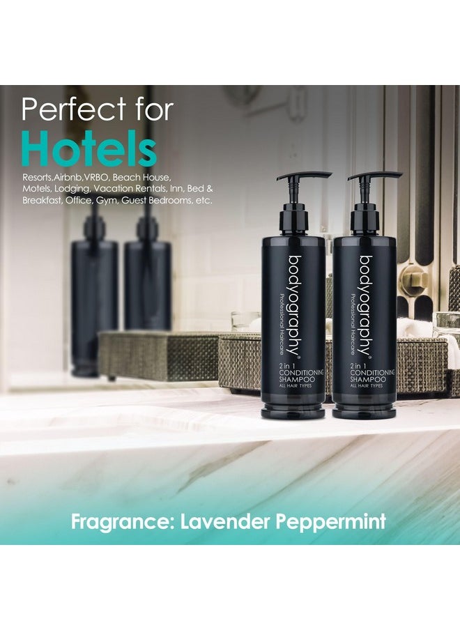 world amenities Bodyography Pump Bottle 2 In 1 Conditioning Shampoo - Hair Conditioner For All Hair Type  - Image 3