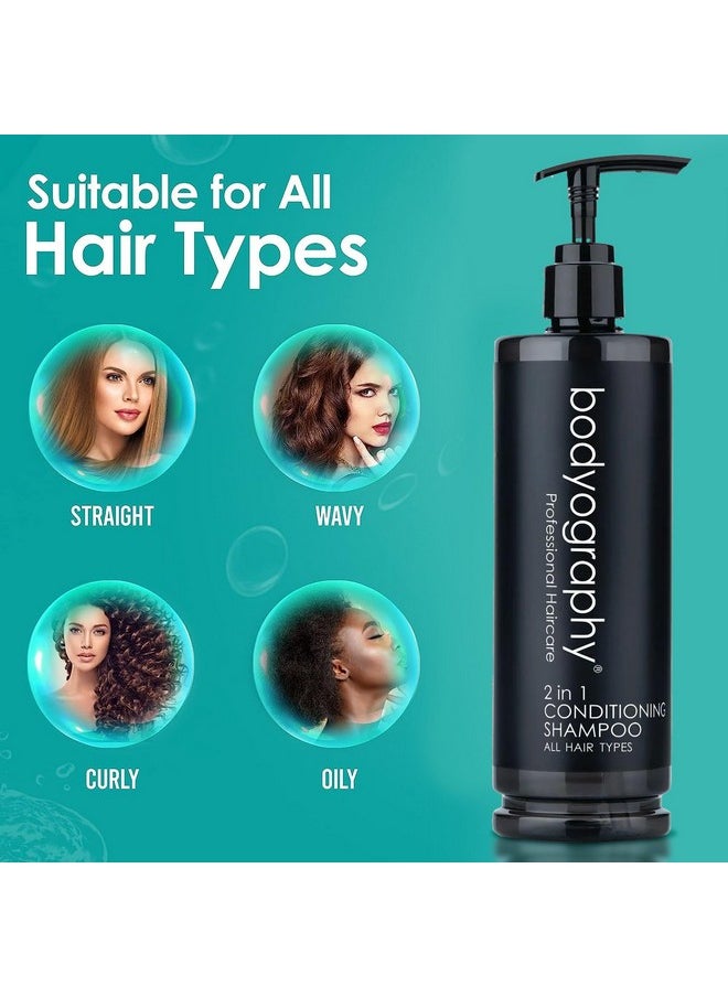 world amenities Bodyography Pump Bottle 2 In 1 Conditioning Shampoo - Hair Conditioner For All Hair Type  - Image 4