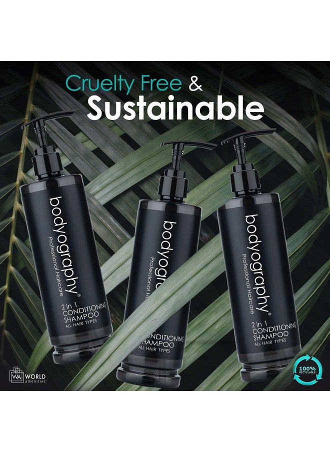 world amenities Bodyography Pump Bottle 2 In 1 Conditioning Shampoo - Hair Conditioner For All Hair Type  - Image 5