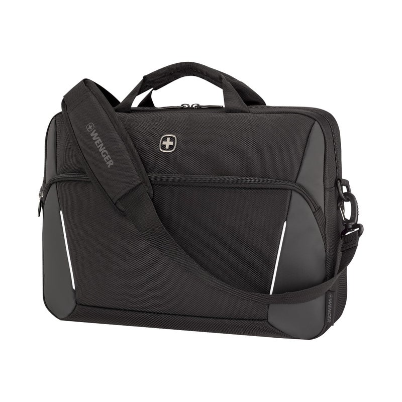 Wenger Swiss Designed XE Compact Brief 16, Laptop Briefcase with Tablet Pocket, Includes Essentials Organiser, Comes with Detachable Shoulder Strap, Black | 17 litres (653299) - Image 5