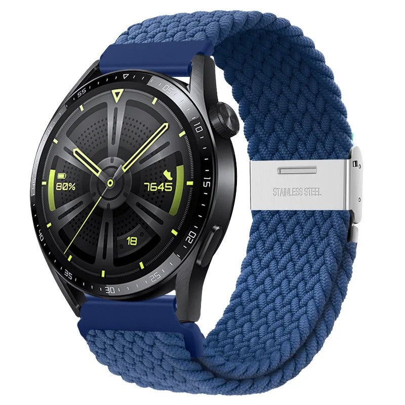 Bluejw Nylon Woven 20mm 22mm Replacement Watch Strap for Samsung Galaxy Watch 7 GT3 and Huawei GT4 – Durable Smartwatch Wrist Band - Image 3