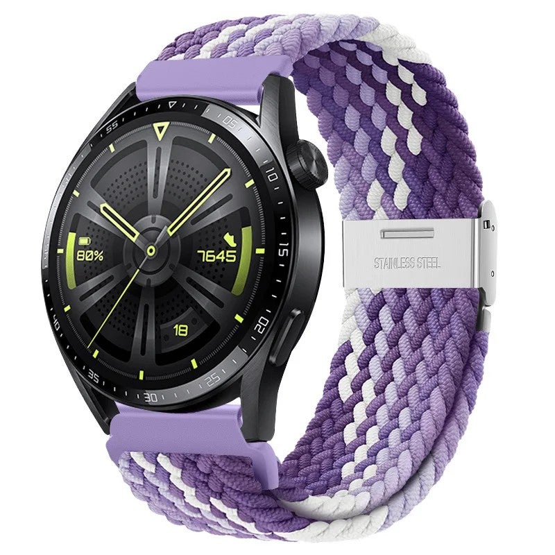 Bluejw Nylon Woven 20mm 22mm Replacement Watch Strap for Samsung Galaxy Watch 7 GT3 and Huawei GT4 – Durable Smartwatch Wrist Band - Image 1