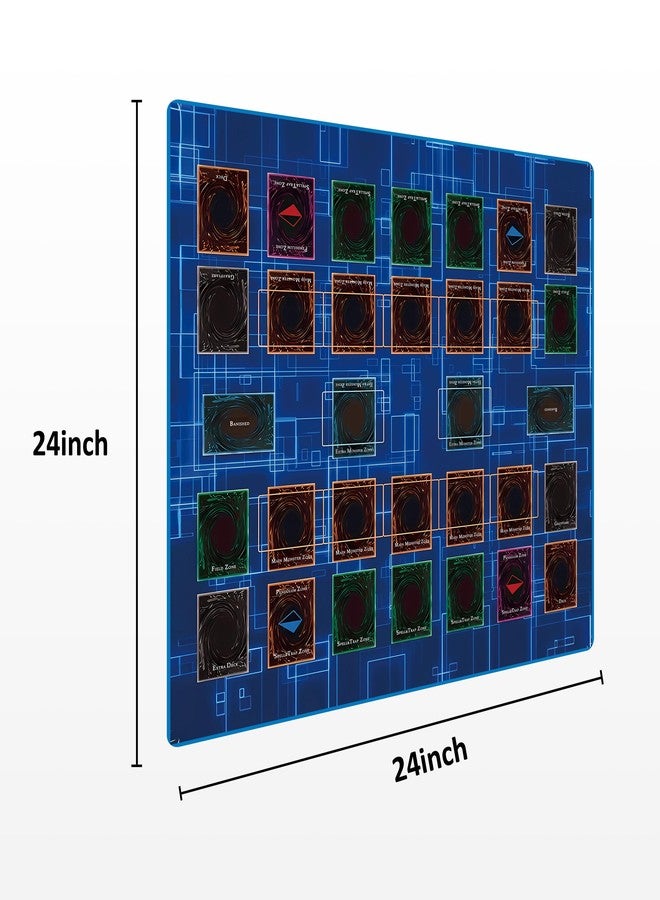Extalas for Yugioh Playmat, 2-Player, Limited Edition Rare Dice and Free Storage Bag Master Rule Duel Field Zones, Large Card Game Mat (Basic2) - Image 2