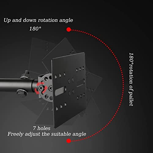 Techzere Speaker Mount Bracket Speaker Wall Bracket Ceiling Expansion and Contraction Speaker Bracket Surround Speaker Bracket Universal Size, One Pair - Image 3