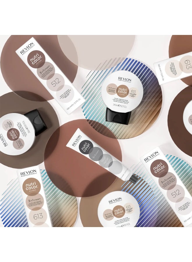 Revlon Professional Nutri Color Filters Soin Crème 3en1 Repigmentant Nutritif 100 ml - Hair Colour: 740 Light copper - Image 4