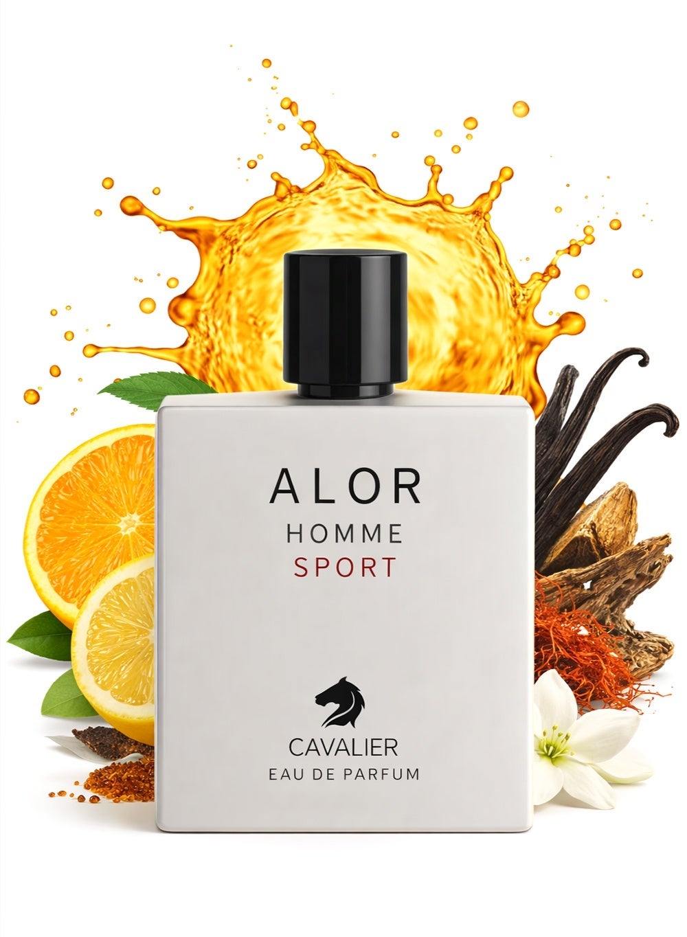 Signature Perfume For Men The Cavalier Alor Homme Sport Eau de Parfum 100ml | ong Lasting Perfume for Men with Fresh Spicy & Aromatic Fragrance with Vanilla & Powdery Touch | Luxury Men’s Perfume