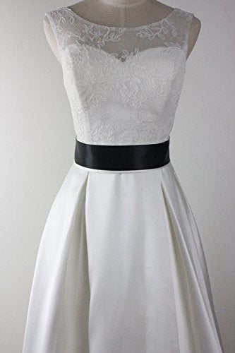 Leimandy 2''Wide Black Ribbon Sash – Satin Sash for Dress, Wedding, Formal Events & Pageants | Simple Classic Design Halloween Decor Adjustable Bow Daily Use (Black) - Image 5