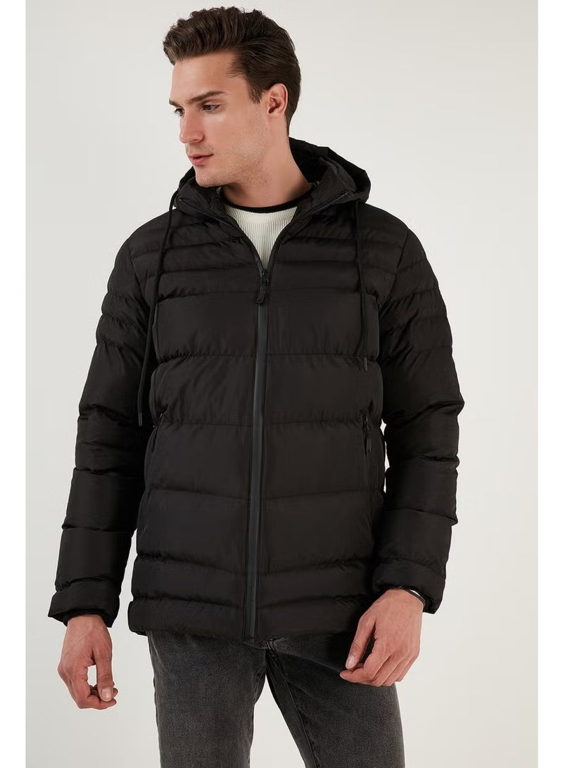Buratti Water Repellent Slim Fit Cold and Wind Resistant Hooded Puffer Coat Men's Coat 649005 - Image 3