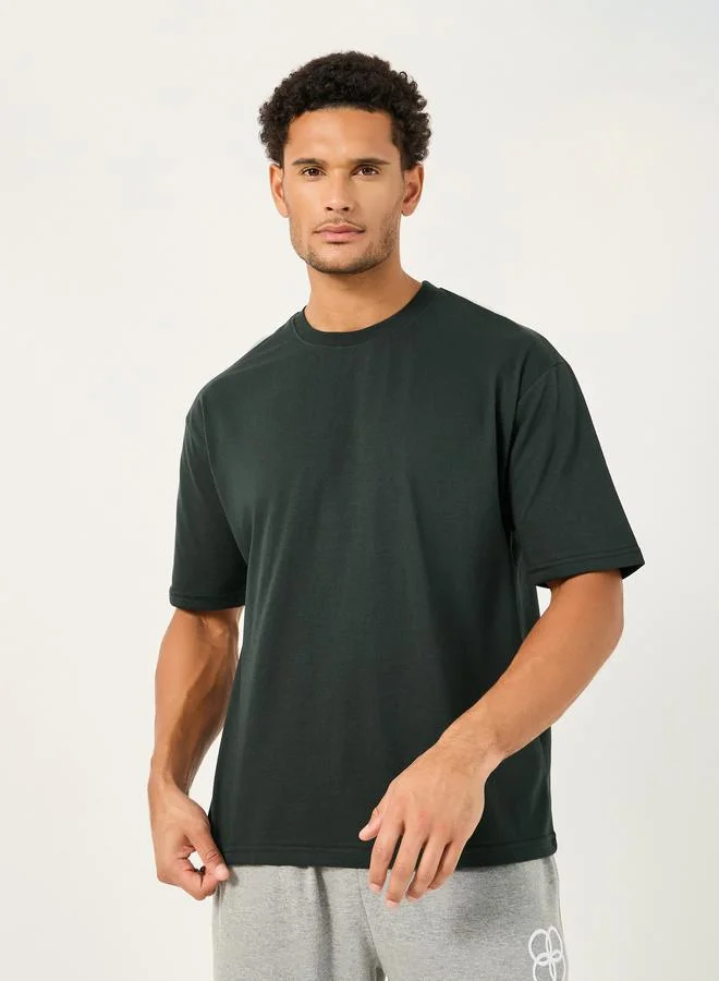 Styli Styli Slogan Print Oversized Crew Neck T-Shirt