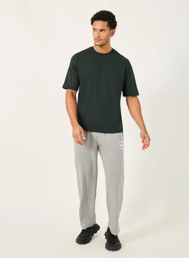Styli Styli Slogan Print Oversized Crew Neck T-Shirt
