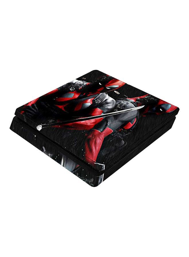 NIBEMINENT 4-Piece Deadpool Printed Console And Controller Sticker Set For PlayStation 4 Slim  - Image 2