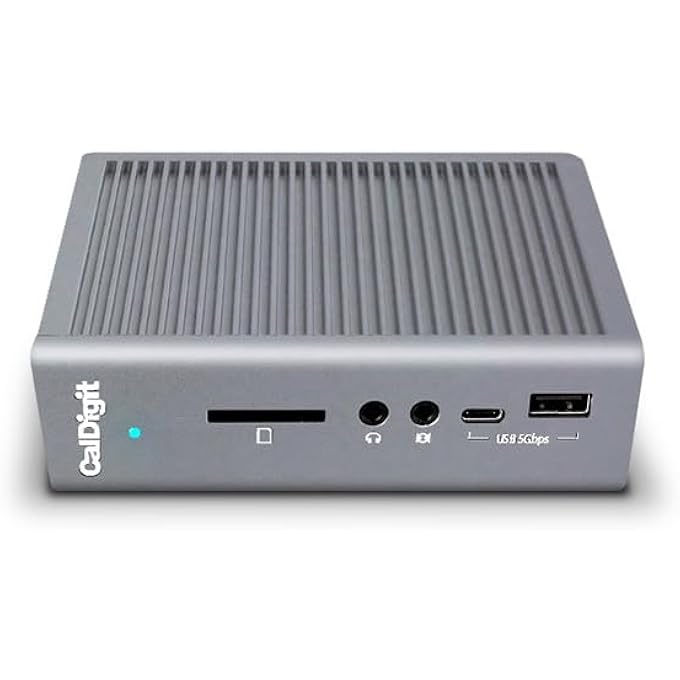 CalDigit TS3 PLUS - THUNDERBOLT STATION 3 (0.7M) CABLE - 85W CHARGING, 7 X USB 3.1 PORTS, USB-C GEN 2, DISPLAYPORT, UHS-II SD CARD SLOT, LAN (SPACE GREY) - Image 2
