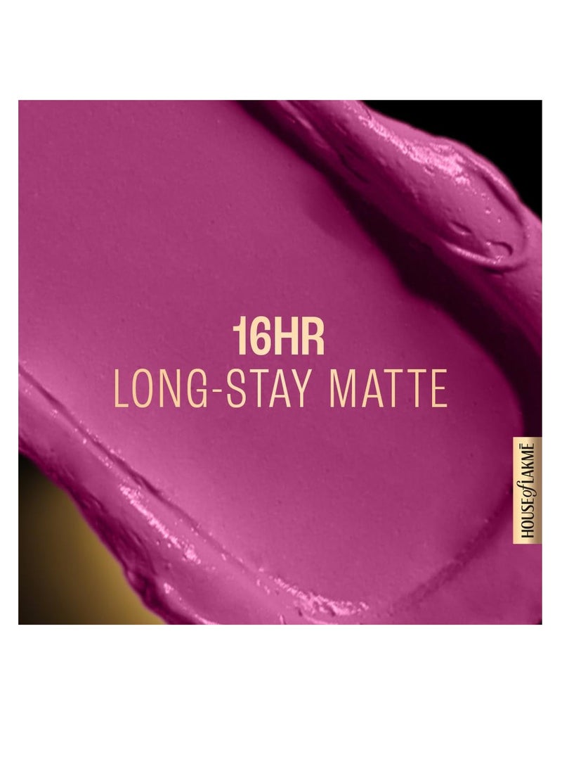 LAKME Lakme Forever Matte Liquid Lip 32 Pink Floss  - Image 3