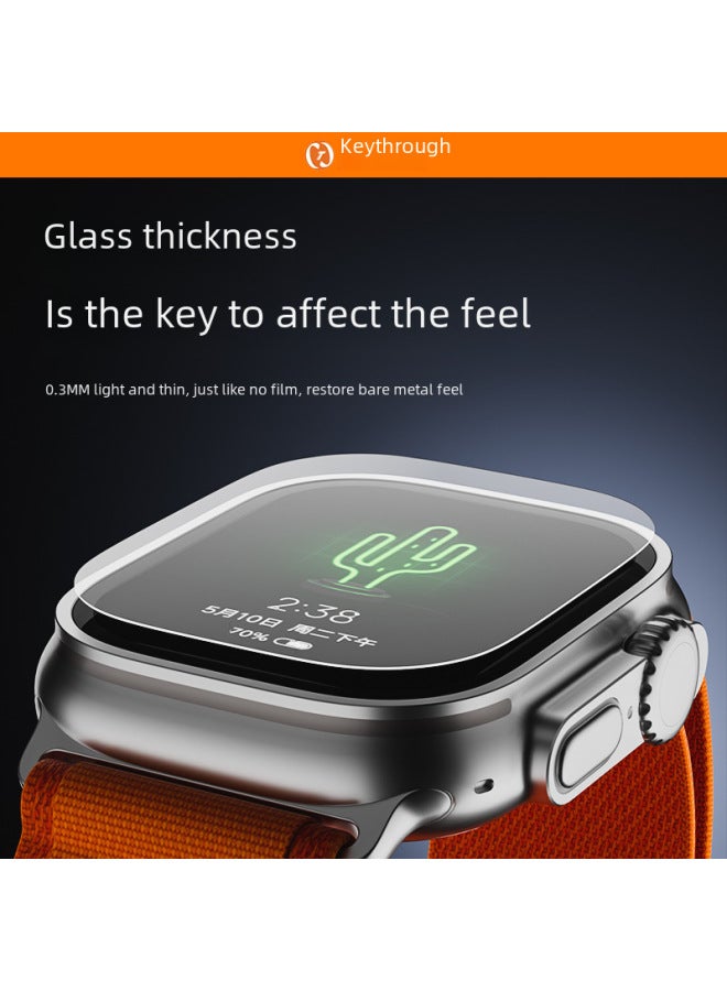 Iwatch Film Applewatch Ultra Tempered Film 49mm Dust-free Warehouse Film Apple Watch Film Protective Film-Color:Dust-free Bin Watch Film Two-piece Pack-Size:Apple Watch Ultra1/Ultra2（49mm） - Image 5