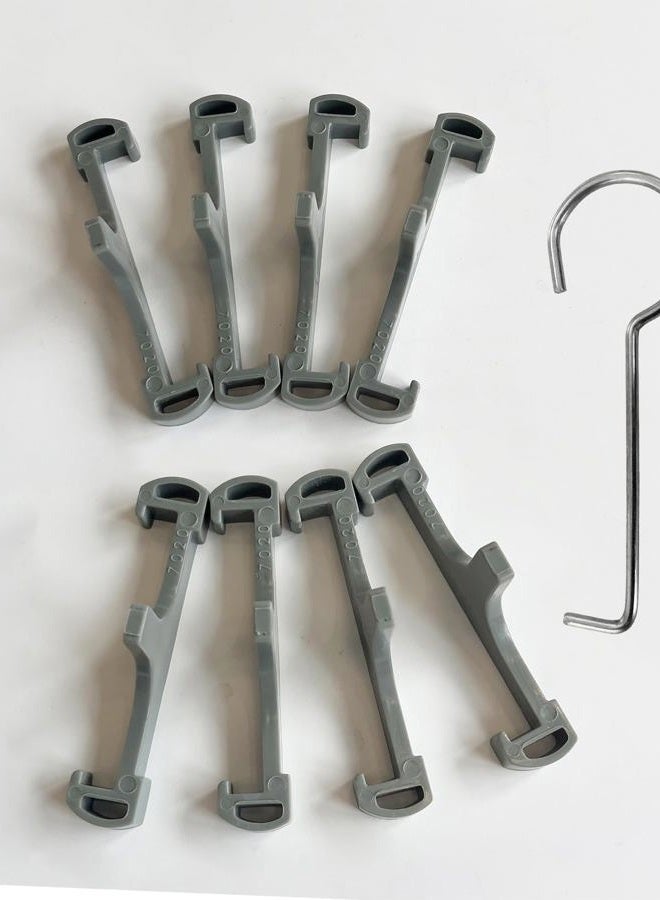 Neodrain 7020 Clip, Tile Tray Supporter, Grey Plastic Clips ONLY 18.24.28.32.36.48.60.72 inch Tile-Insert Shower Drain,with Lifting Hook -6 PCS - Image 1