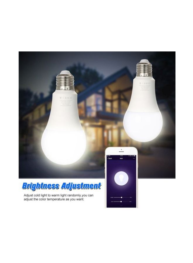 نيبمينينت مصباح LED يعمل بالواي فاي أبيض/فضي 14سنتيمتر  - Image 5