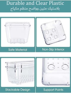 YIM-VIBEHAUS 10 PCS Clear Plastic Drawer Organizer Set, 4 Sizes Desk Drawer Divider Organizers and Storage Bins for Makeup, Jewelry, Gadgets for Kitchen, Bedroom, Bathroom, Office  - Image 3