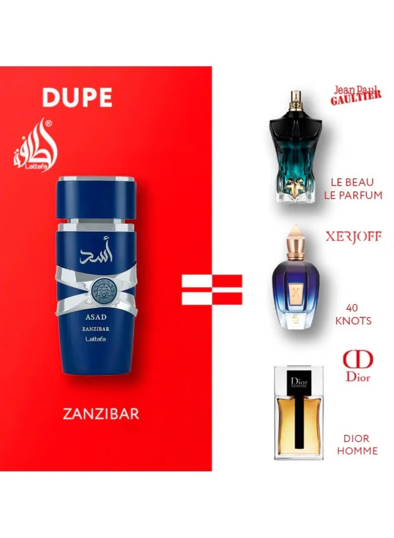 Lattafa Asad Zanzibar Eau de Parfum for Men - 100ml - Image 2