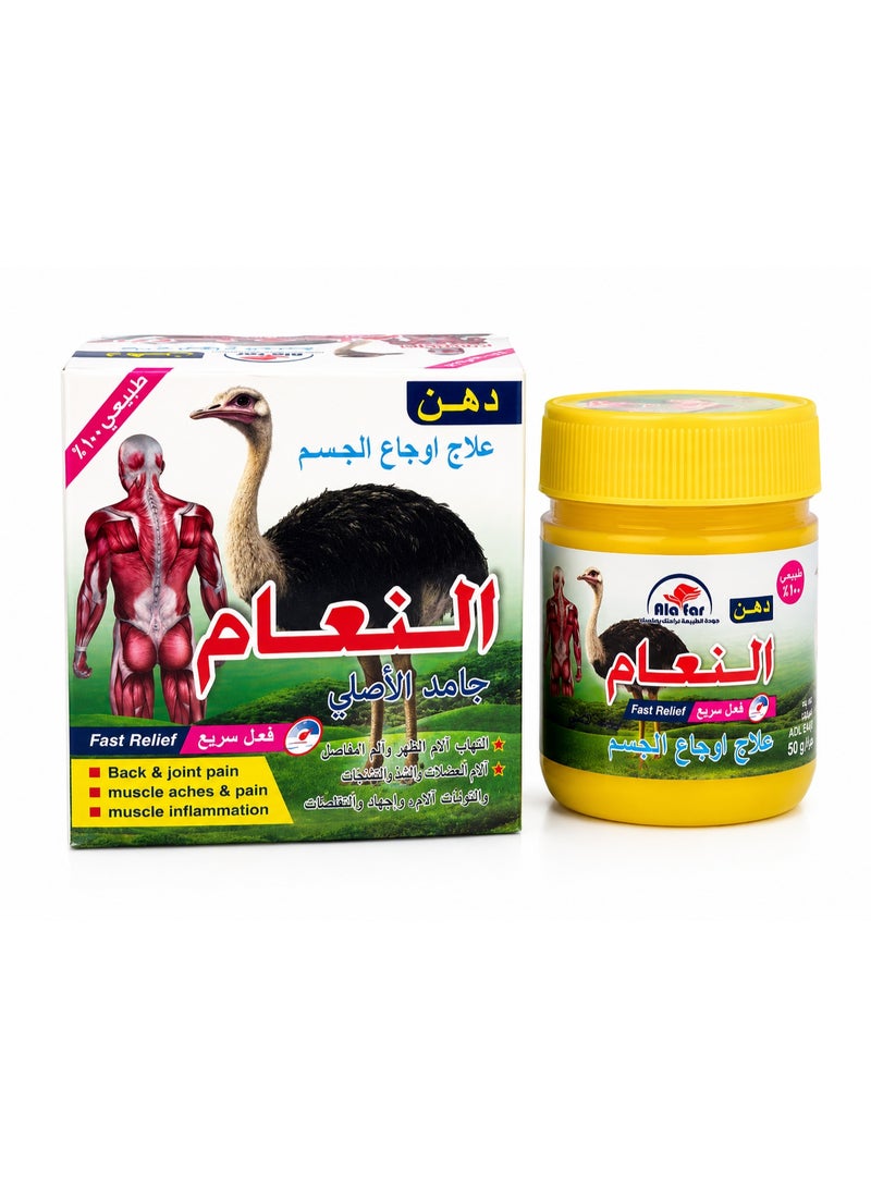 Ala tar Ostrich Oil Ointment Solid Original for Body Aches and Pain Relief, 100ml - Image 1