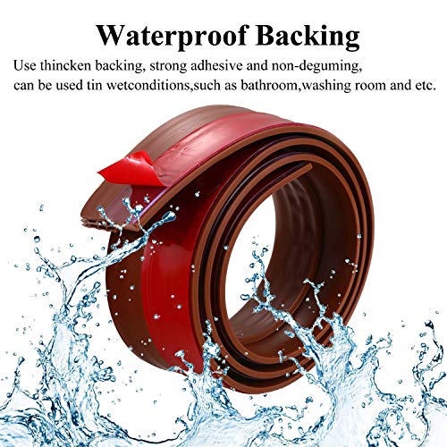 Apidian Silicone Door Sealing Strip Self Adhesive Bottom Gap Filler Rubber | Under Door Sealing Strip | Insect, Bug, Noise, Air Dust Stopper Stick on Seal Weather Strip Guard, 1 Meter (Brown) - Image 4