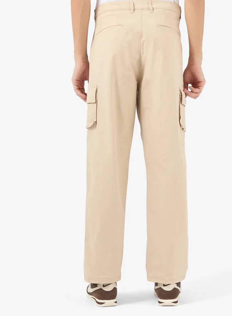 Seventy Five Premium Spark Twill Wide Leg Cargo Pants