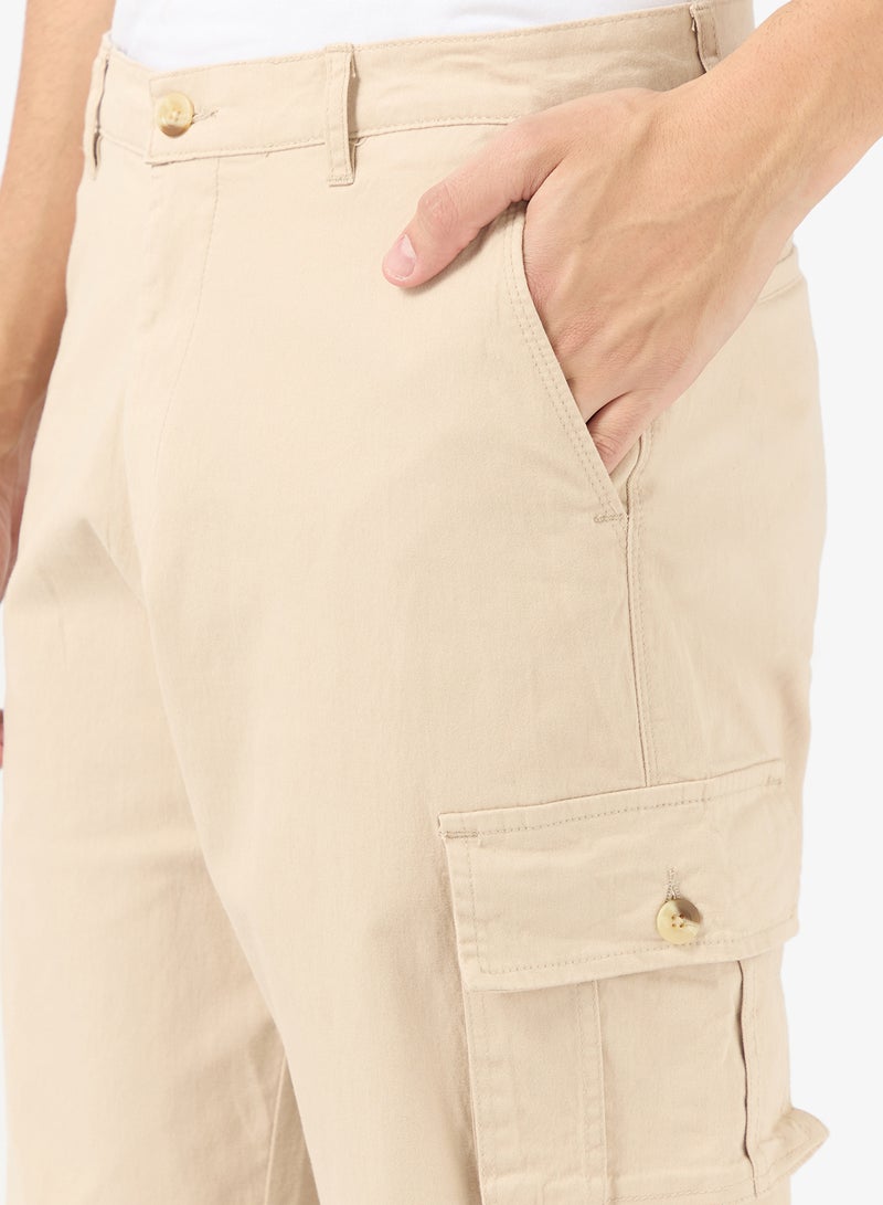 سفنتي فايف بنطلون كارجو واسع الساق من تويل سبارك الفاخر - Image 4