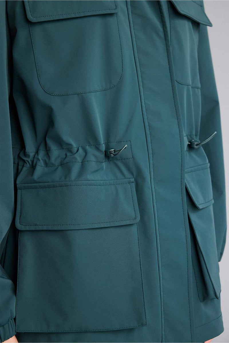 DeFacto Windproof Regular Fit Hooded Zip-Up Raincoat - Image 4