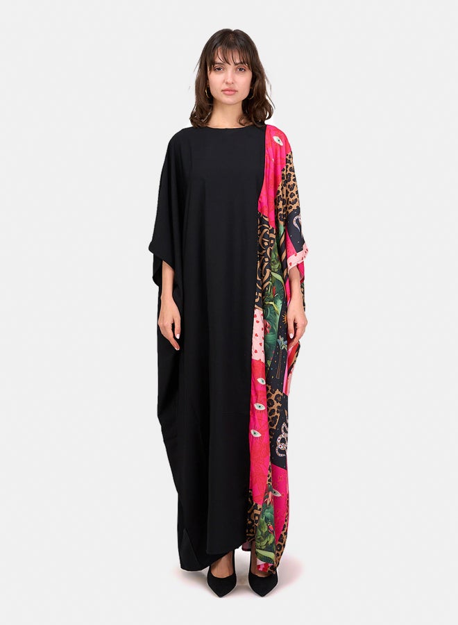Clue Elegant Tencel Printed Abaya - Image 1