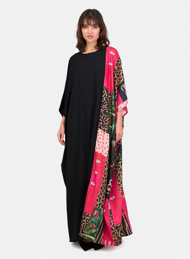 Clue Elegant Tencel Printed Abaya - Image 2